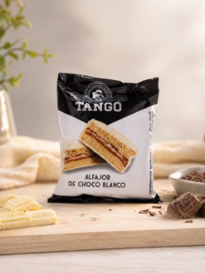 Alfajor de chocolate blanco