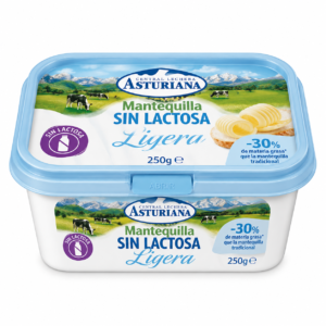 Mantequilla Ligera Sin Lactosa Central Lechera Asturiana 250 g