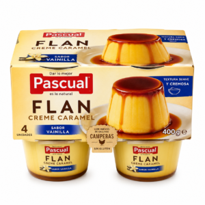 Flan Crème Caramel Sabor Vainilla Pascual 400 g
