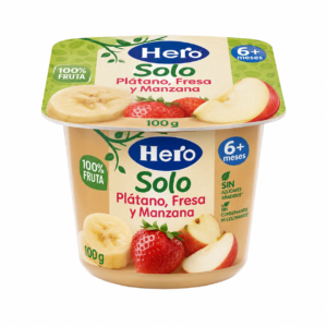 Hero Solo Plátano, Fresa y Manzana 100 g