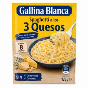 Spaghetti a los 3 Quesos Gallina Blanca 175 g