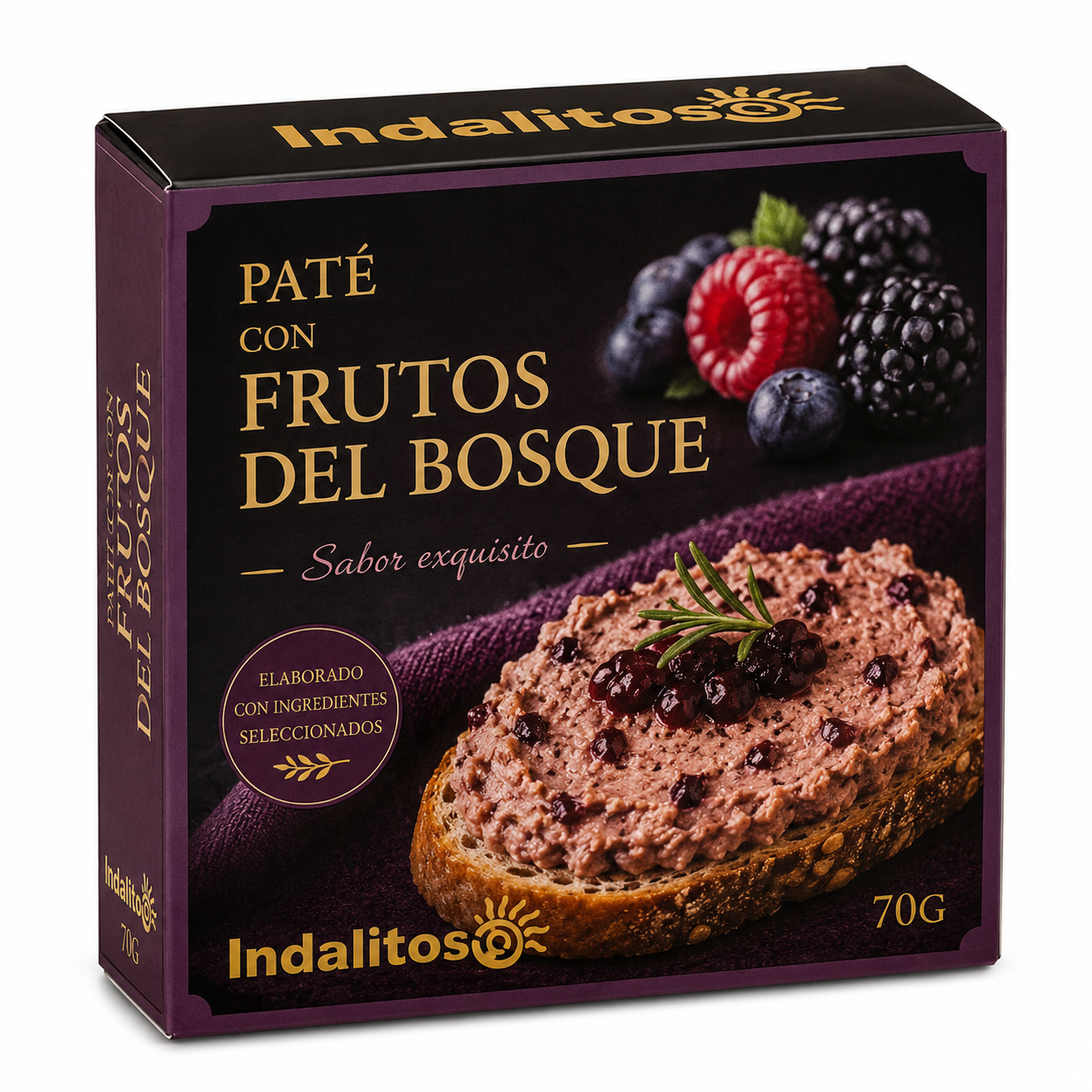 Paté con Frutos del Bosque Indalitos 70 g