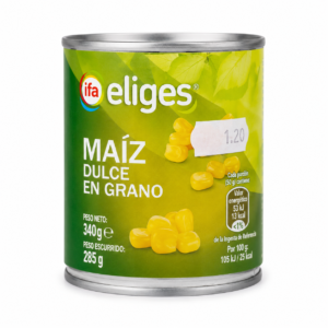 Maíz Dulce en Grano Ifa Eliges 340 g