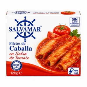 Filetes de Caballa en Salsa de Tomate Salvamar 120 g