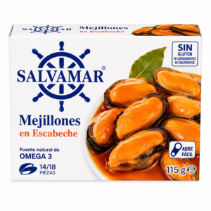 Mejillones en Escabeche Salvamar 115 g