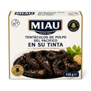 Tentáculos de Pulpo del Pacífico en su Tinta Miau 110 g