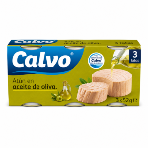 Atún en Aceite de Oliva Calvo 3 × 52 g