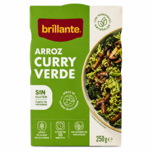Arroz Curry Verde Brillante 250 g