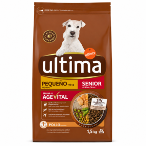 Pienso para Perro Pequeño Senior Age Vital Pollo Ultima 1,5 kg