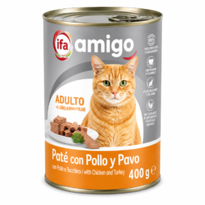 Paté con Pollo y Pavo Ifa Amigo 400 g