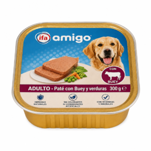 Paté con Buey y Verduras Ifa Amigo 300 g