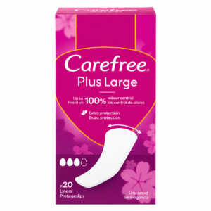 Compresas Carefree Plus Large 20 Unidades