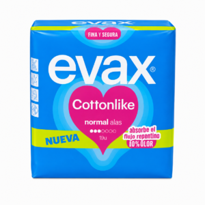 Compresas Evax Fina y Segura Normal con Alas