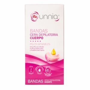 Bandas de Cera Depilatoria Corporal Ifa Munnia Pieles Sensibles 20 Unidades