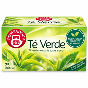 Té Verde Pompadour 25 Bolsitas 37,5 g