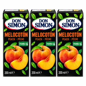 Zumo de Melocotón Don Simón 200 ml 3 Unidades