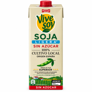 Bebida de Soja Ligera Sin Azúcar Vivesoy Pascual 1 L