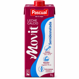 Leche Semidesnatada con Calcio Movit Pascual 1 L