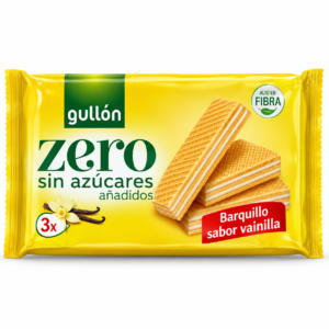 Barquillos de Vainilla Zero Sin Azúcares Gullón 180 g