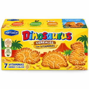 Galletas de Cereales con Vitaminas Dinosaurus Artiach 411 g