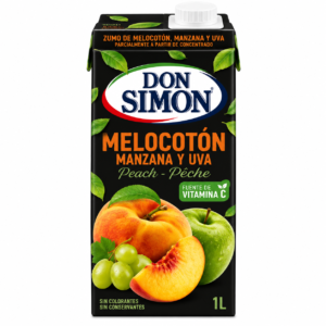 Zumo de Melocotón, Manzana y Uva Don Simón 1 L