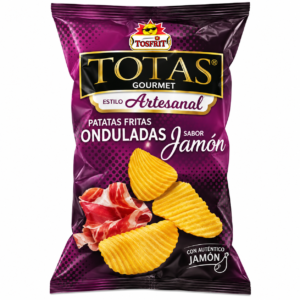 Patatas Onduladas Sabor Jamón Totas Tosfrit 130 g